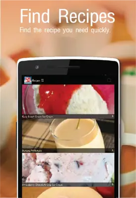 Ice Cream Recipes android App screenshot 1